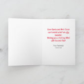 ユーモアのある |醜いセーター |ホリデーカード サンキューカード (内部)