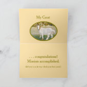 ユーモアのある/Goat/You get My Goatグリーティングカード カード (内部)