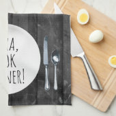 ユーモアのあるAlexa料理ディナー キッチンタオル (四つ折り)