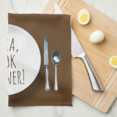 ユーモアのあるAlexa料理ディナー キッチンタオル (四つ折り)