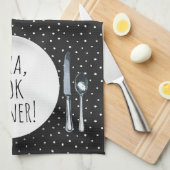 ユーモアのあるAlexa料理ディナー キッチンタオル (四つ折り)