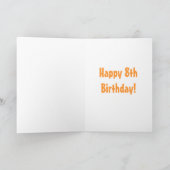 ユーモアのあるGo Bananasかわいいサル誕生日 カード (内部)