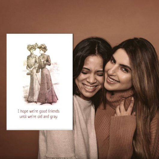 ユーモアのあるGood Friendsグリーティングカード カード