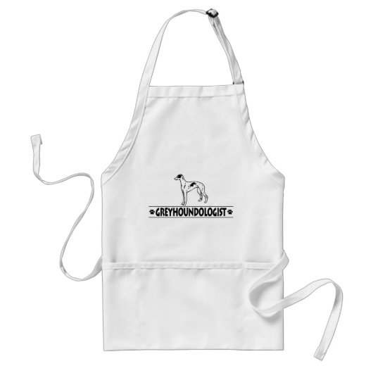 ユーモアのあるGREYHOUND DOGS スタンダードエプロン (正面)