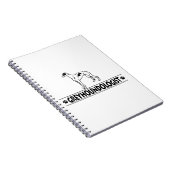 ユーモアのあるGREYHOUND DOGS ノートブック (右側)