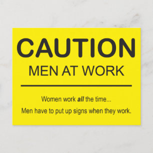 ユーモアのあるMen at Workはがき ポストカード