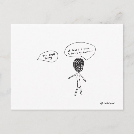 ユーモアのはがきの香り ポストカード (正面)