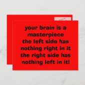 ユーモアのはがき ポストカード (正面/裏面)