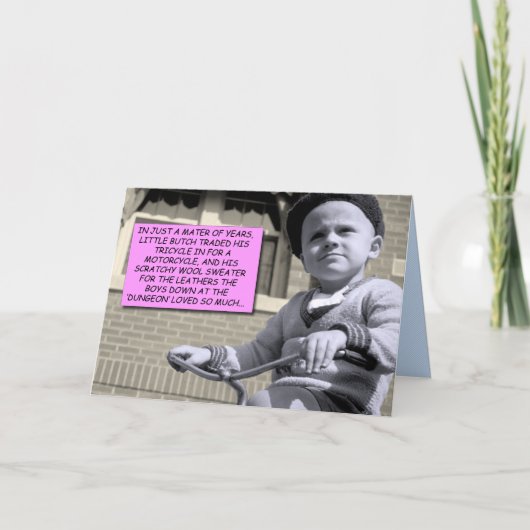 ユーモアのカード - リトル・ブッチ カード (正面)