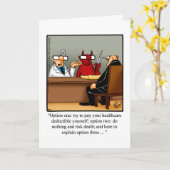 ユーモアのグリーティングカードを手に入れる カード (黄色い花)