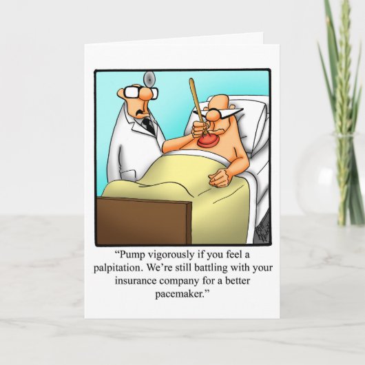 ユーモアのグリーティングカードを手に入れる カード (正面)