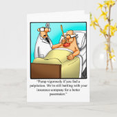 ユーモアのグリーティングカードを手に入れる カード (黄色い花)