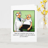 ユーモアのグリーティングカードを手に入れる カード (黄色い花)