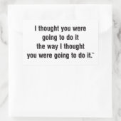 ユーモアのシール 長方形シール (バッグ)