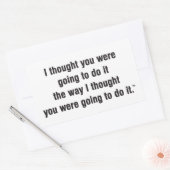 ユーモアのシール 長方形シール (封筒)