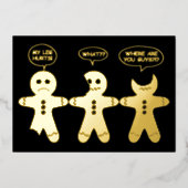 ユーモアのジンジャーブレッド・エブリシング・イズ・ファイン 箔シーズンカード (正面)