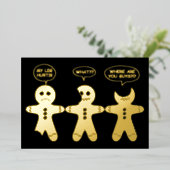 ユーモアのジンジャーブレッド・エブリシング・イズ・ファイン 箔シーズンカード (立ち正面)