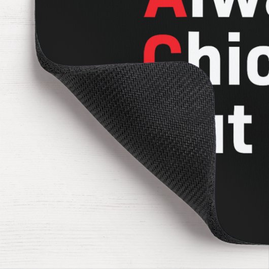 ユーモアのタコトランプは常に鶏を追い出す マウスパッド (コーナー)