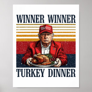 ユーモアのトランプの勝者の勝者トルコのディナーは次おもしろいの ポスター