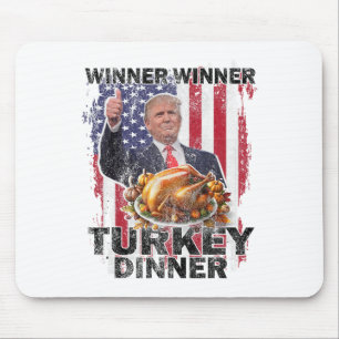 ユーモアのトランプVance勝者の勝者トルコのディナー マウスパッド