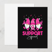 ユーモアのノームズ サポート スクワッド 乳がん啓発 招待状 (正面/裏面)