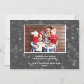 ユーモアのノーム | ミントクリスマスホリデー 写真 シーズンカード (裏面)