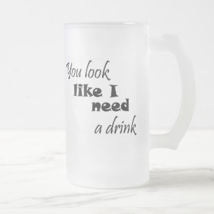 ユーモアの冗談のギフトのアイディアを飲むおもしろいなビールのジョッ フロストグラスビールジョッキ