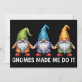 ユーモアの園芸の小人たち 小人たちのせいにしてるの シーズンカード (正面)