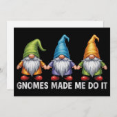 ユーモアの園芸の小人たち 小人たちのせいにしてるの シーズンカード (正面/裏面)