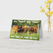 ユーモアの多い「学位」を持つグループカード カード (黄色い花)