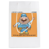 ユーモアの整備士 ミディアムペーパーバッグ (正面)