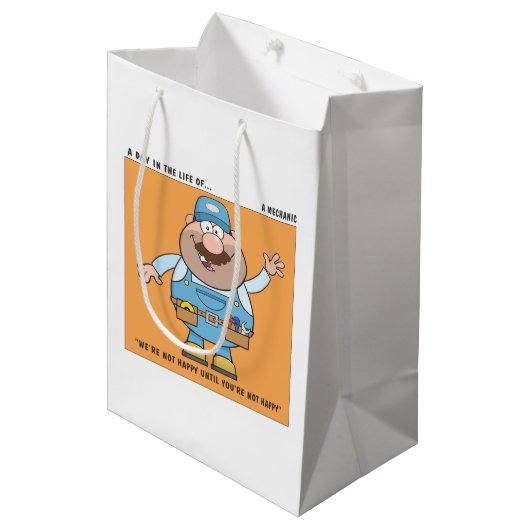 ユーモアの整備士 ミディアムペーパーバッグ (正面アングル)