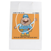 ユーモアの整備士 ミディアムペーパーバッグ (裏面)