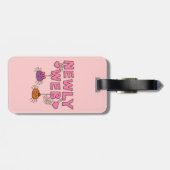 ユーモアの最近くもの巣くもは最近しゃれを結婚します ラゲッジタグ (裏面横)