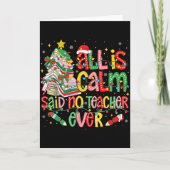 ユーモアの本の木 すべての教師が言う「落ち着いている」なんてことはない カード (正面)