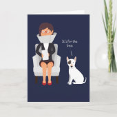 ユーモアの犬のグリーティングカードを検疫する カード (正面)