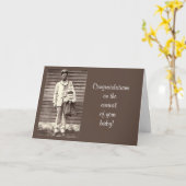 ユーモアの登場おめでとう カード (黄色い花)