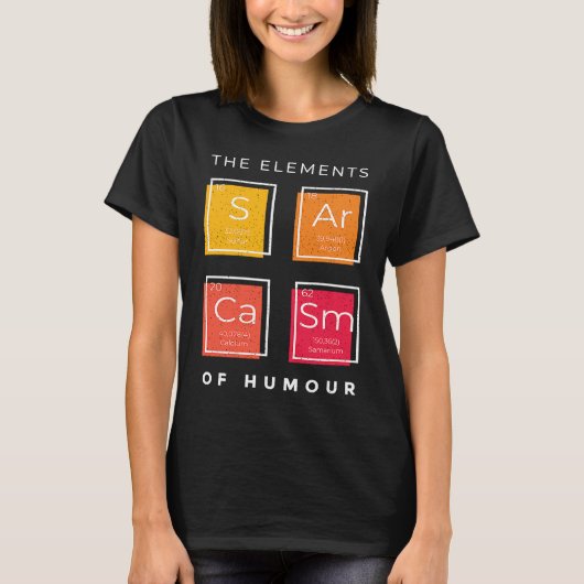 ユーモアの皮肉の要素動揺して Tシャツ (正面)
