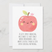 ユーモアの赤いリンゴ　赤いリンゴを食べる日 サンキューカード (正面)