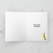 ユーモアのMr.バナナ - イライラ果物の誕生日 カード (内部)