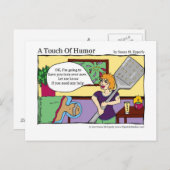 「ユーモアのTouch」へらマッサージセラピー漫画 ポストカード (正面/裏面)