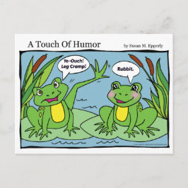 「ユーモアのTouch」カエルのマッサージ漫画 ポストカード