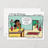 「ユーモアのTouch」スウェーデン語マッサージ漫画 ポストカード (正面/裏面)