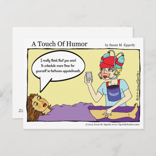 「ユーモアのTouch」タスキングマ数々のッサージ漫画 ポストカード (正面/裏面)