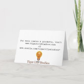 「ユーモアのTouch」ハンドヘルドマッサージ師/猫漫画 シーズンカード (裏面)