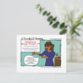 「ユーモアのTouch」マッサージセラピスト境界 ポストカード (スタンド正面)