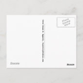 「ユーモアのTouch」マッサージセラピスト境界 ポストカード (裏面)