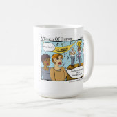「ユーモアのTouch」マッサージセラピスト腕レスラー コーヒーマグカップ (正面右)