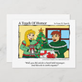 「ユーモアのTouch」マッサージ子猫ギフト券 ポストカード (正面/裏面)