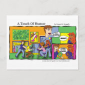 「ユーモアのTouch」モールチェアマッサージ漫画 ポストカード (正面)